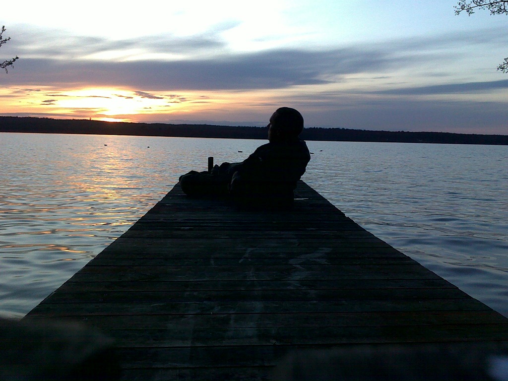 Sunset at Fredensborg Lake